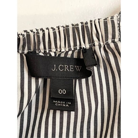 J. Crew women’s sleeveless striped blouse navy white size 00 - Picture 6 of 6